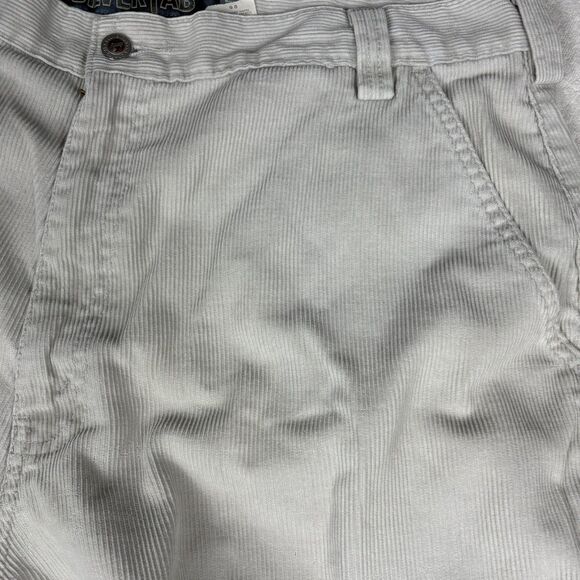 Vintage 90s Y2K Levi’s SilverTab Corduroy Cargo Pants 38x32 Gray Baggy Oversized - Picture 4 of 9